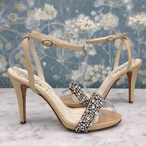 Anthropologie Butter Embellished Ankle Strap sandal, 8.5 - Picture 7 of 7